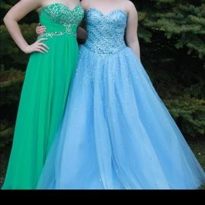 Blue prom dress